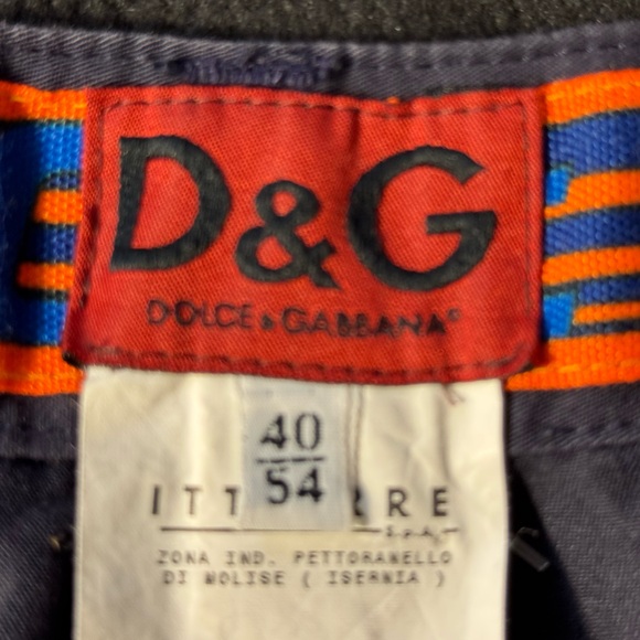 Dolce & Gabbana D&G Sport 2000 Cargo Pants Blue Orange Size 40.LIKE NEW